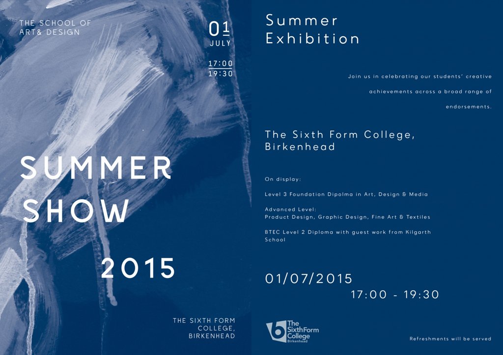 Image of The Sixth Form College's School of Art & Design Summer Show