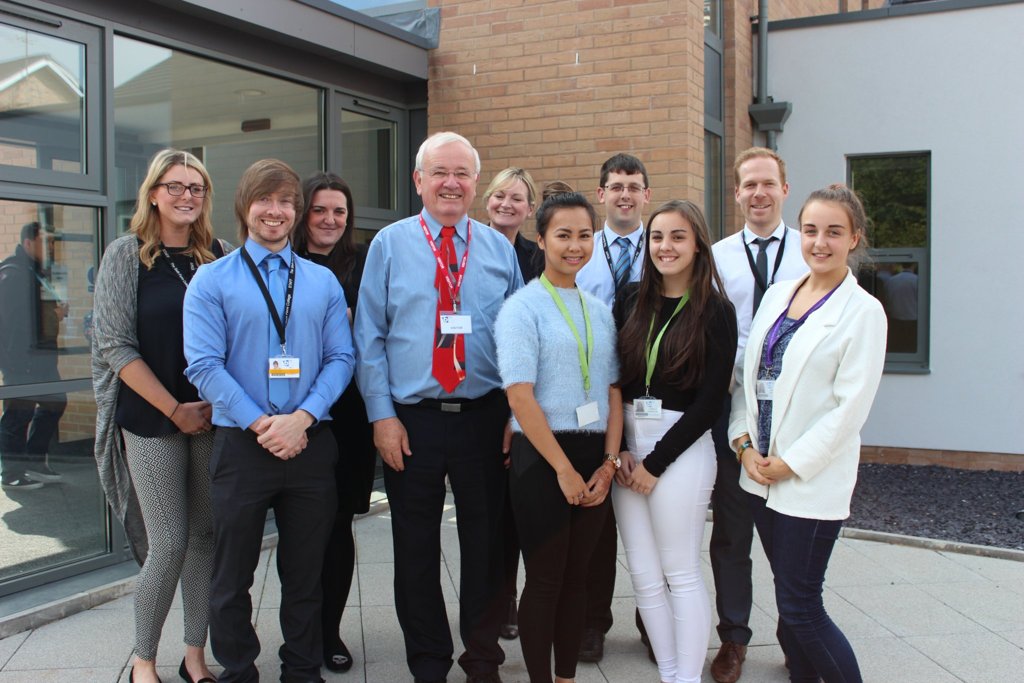 Image of Vice President of the British Psychological Society visits the College