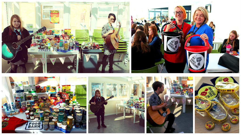 Image of Students Support Wirral Food Bank and We Shall Overcome Weekend with BSFC Unplugged Event