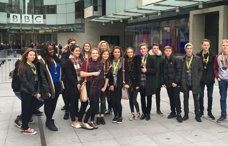 Image of Media and Film Students Experience the Bright Lights of the BBC