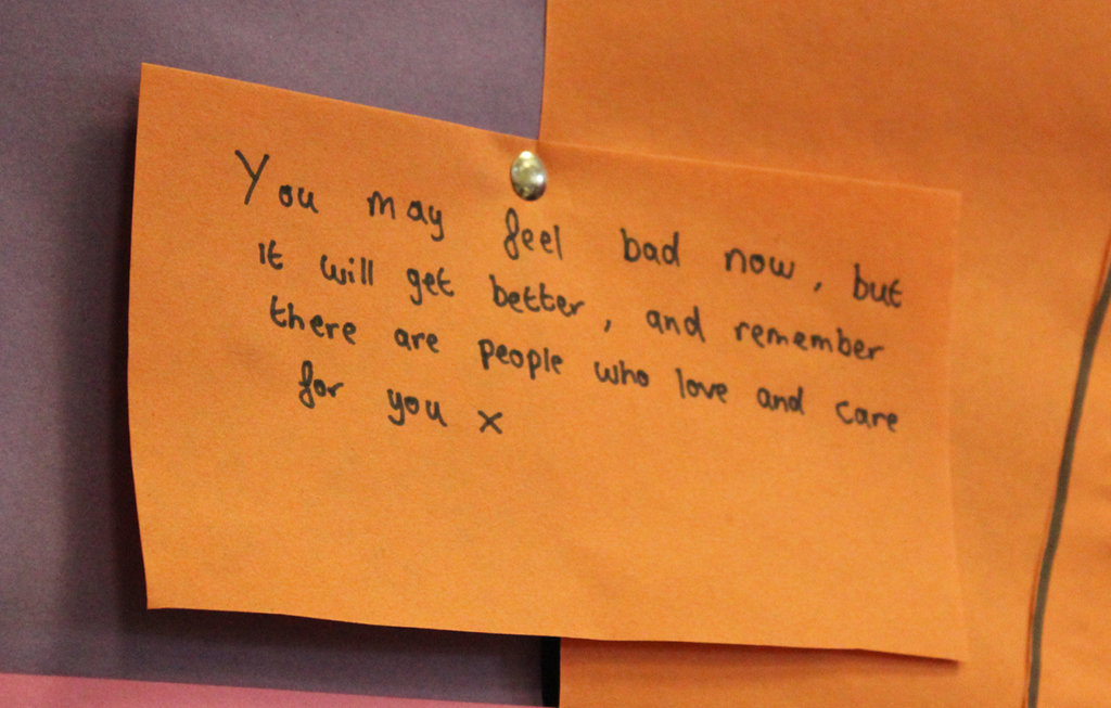 Image of Students’ kind words and advice on World Mental Health Day